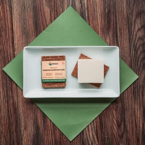 Coconut Fiber Soap Saver/Scrub Pad 2 Coconut Fiber Soap Saver/Scrub Pad