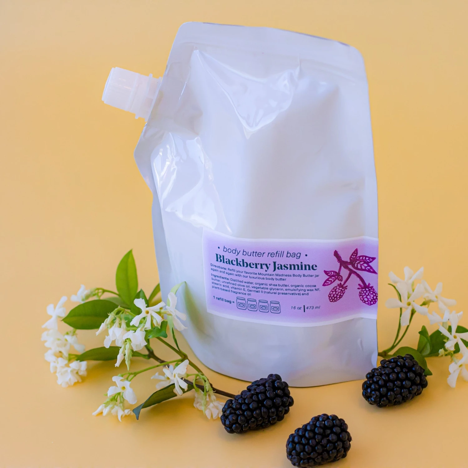 Blackberry Jasmine Body Butter- 16oz Refill 4 Blackberry Jasmine Body Butter- 16oz Refill - Image 2