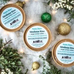 Mistletoe Kiss Sugar Scrub Cubes -Jully Care Beauty Shop MistletoeKissSugarScrubCubes 2