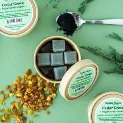 Cedar Grove Sugar Scrub Cubes -Jully Care Beauty Shop TreeHuggerSugarScrubCubes 2